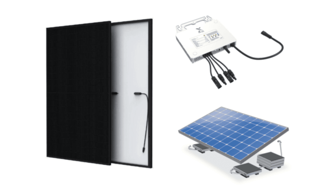 2 stekkerpanelen van Trina Solar met Solax voor plat dak